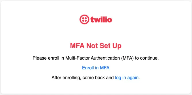 MFA Setup