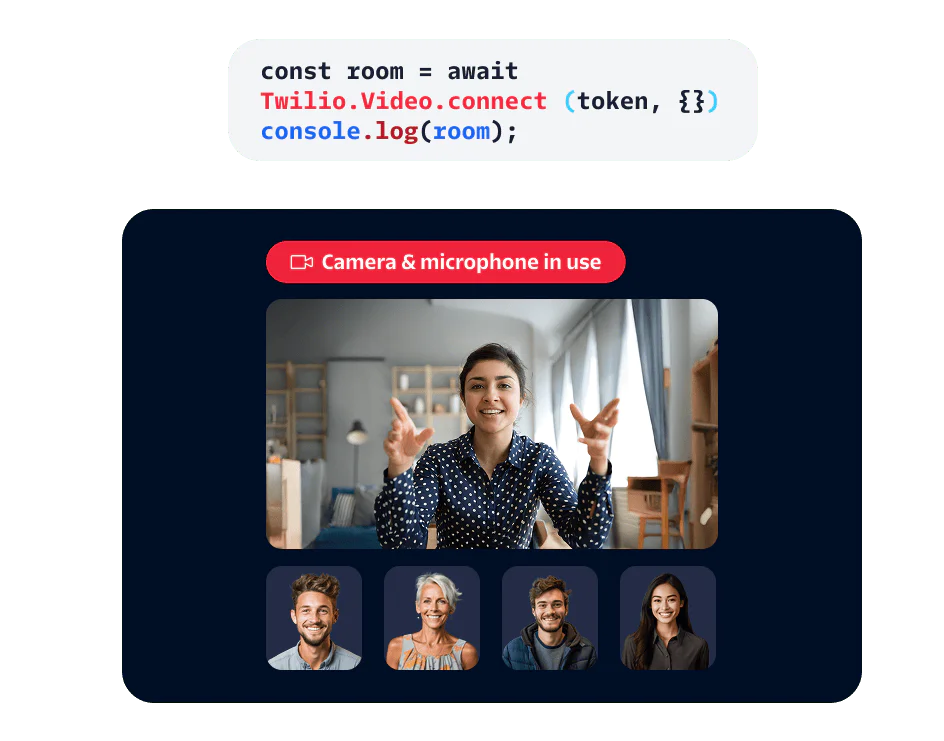Built on top of WebRTC, our platform lets you focus on building one-of-a-kind video applications