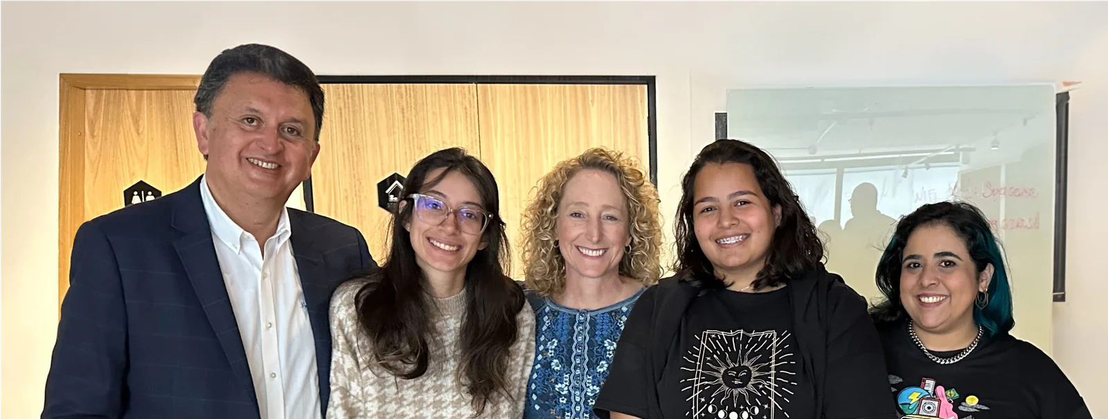 Twilions at a fireside chat in Bogota, Colombia.