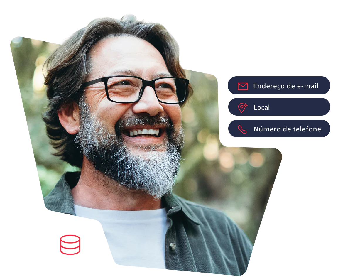 Smiling man with glasses and beard standing outdoors in a forest background.